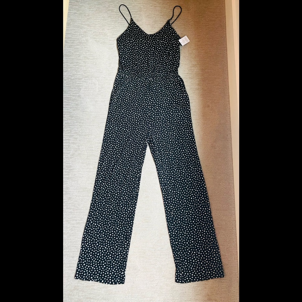 NWT! H&M ONE-PIECE POLKA-DOT STRETCHY ROMPER/JUMPSUIT